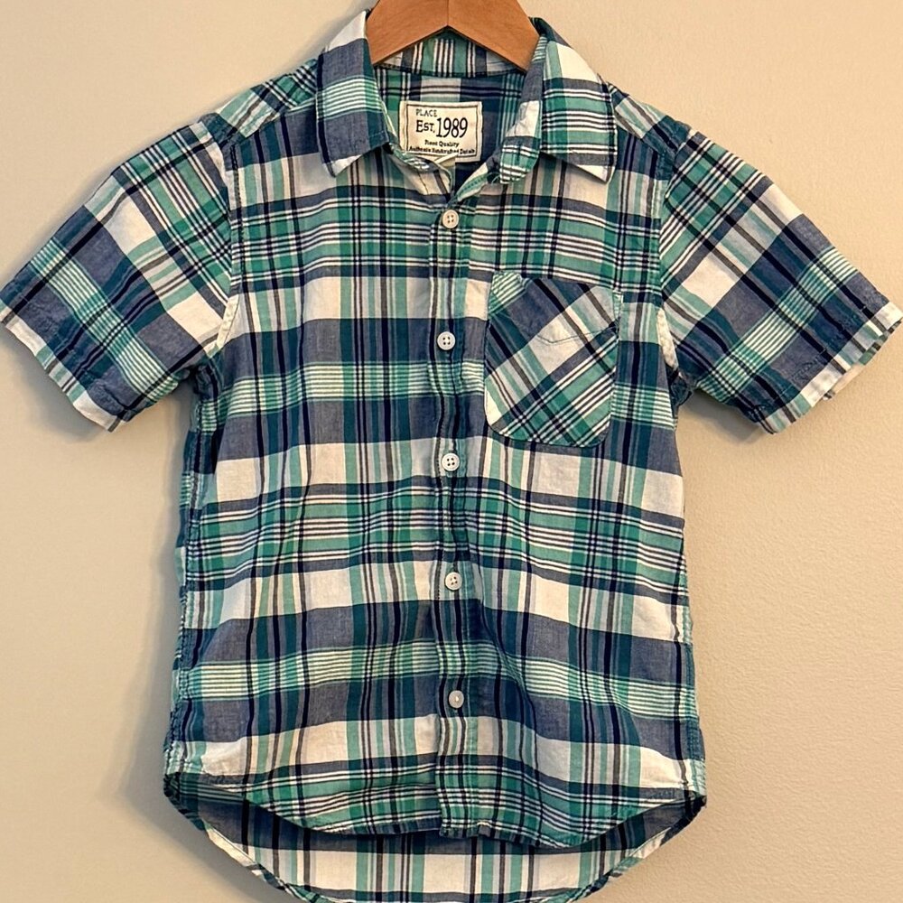 Children's Place Short Sleeve Button Up Shirt
